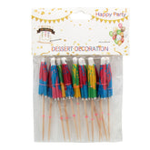 Cocktail Umbrellas(12PCS) colorful mini umbrellas perfect for drinks and dessert decoration.